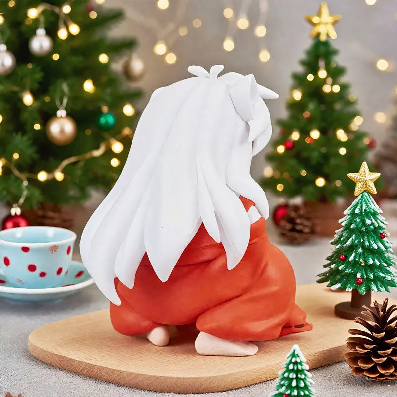 Anime Figurine Inuyasha Manga Action Figure Q Version Cute Figurine Statue PVC Model Desktop Decoration Ornament Collection Toy