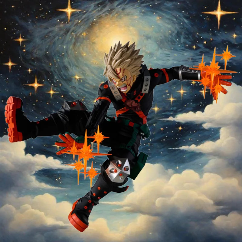 Genuine Bandai Banpresto My Hero Academia The Amazing Heroes-Plus Katsuki Bakugo III Original Anime Figure Model Toys Gift Doll