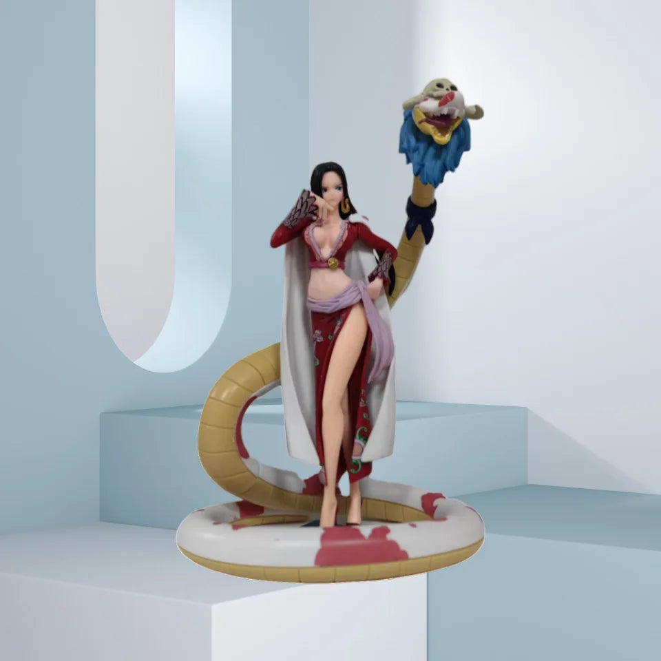 2025 New One Piece Figure POP Snake Man Empress Snake Ji Han Cook Model Desktop Decoration Ornament Anime Handmade