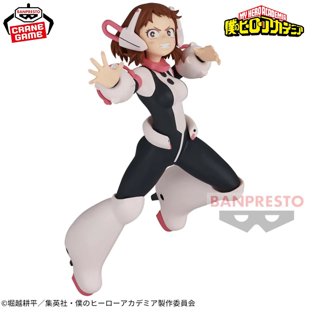 In Stock BANDAI Banpresto Original Anime My Hero Academia-Ochaco Uraraka Anime Figures Model Collection PVC Model Toys
