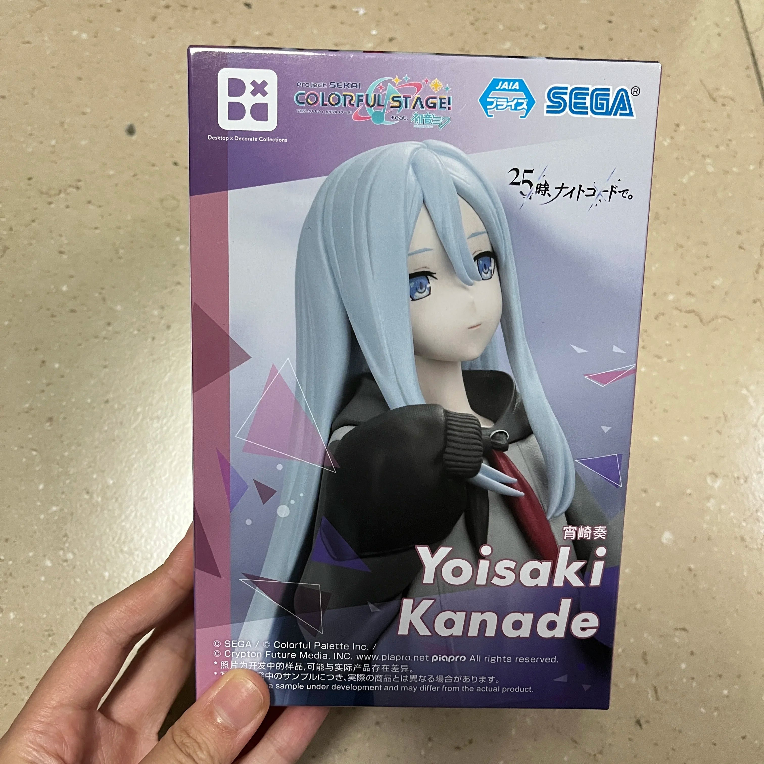 Original SEGA HATSUNE MIKU COLORFUL STAGE  Yoizaki Kanade Asahina Mafuyu Akiyama Mizuki Anime Figure Desktop×Decorate Collection