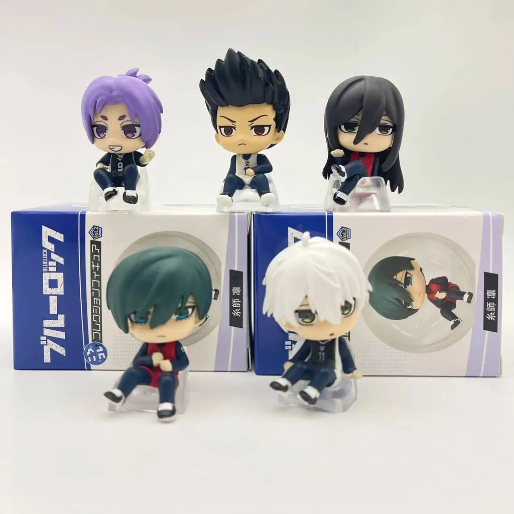 Anime Figure Blue Lock Blind Box Jiro Hayase Hinata Kageura Chigiri Hyoma Capsule Toys Cute Doll Model Desktop Ornament Gift
