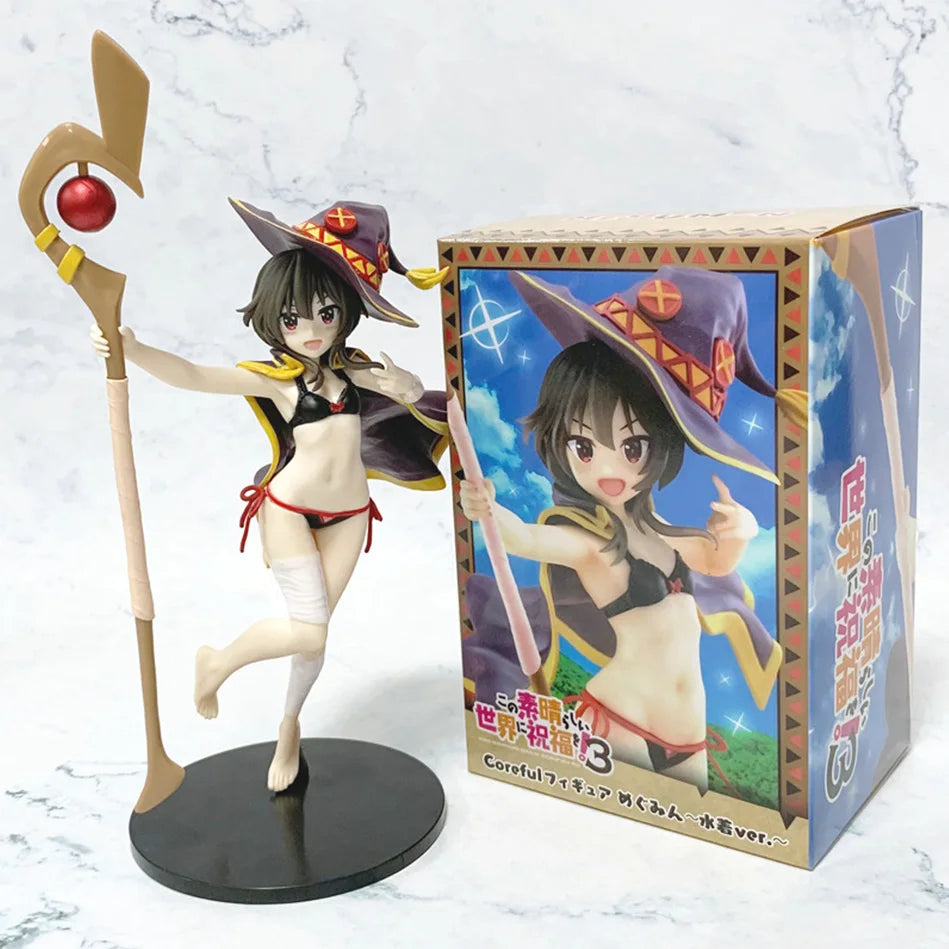 Megumin Action Figure 23cm - God's Blessing on This Wonderful World Cute Figurine Gift for Girls Model Toy