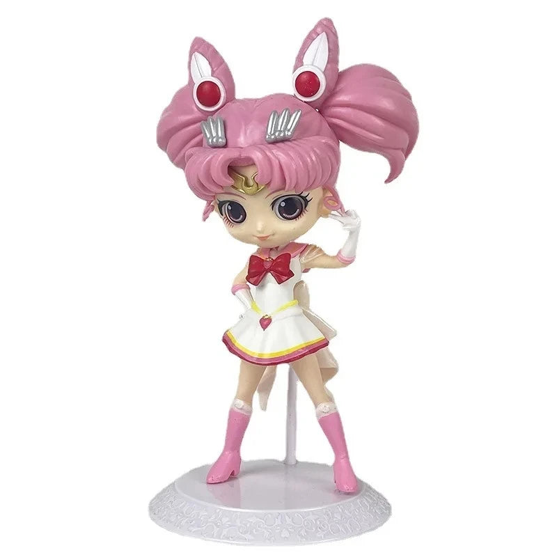Sailor Moon Anime Tsukino Usagi Chibiusa Action Figures Collection Model Car Cake Decoration Ornament Toys Gifts