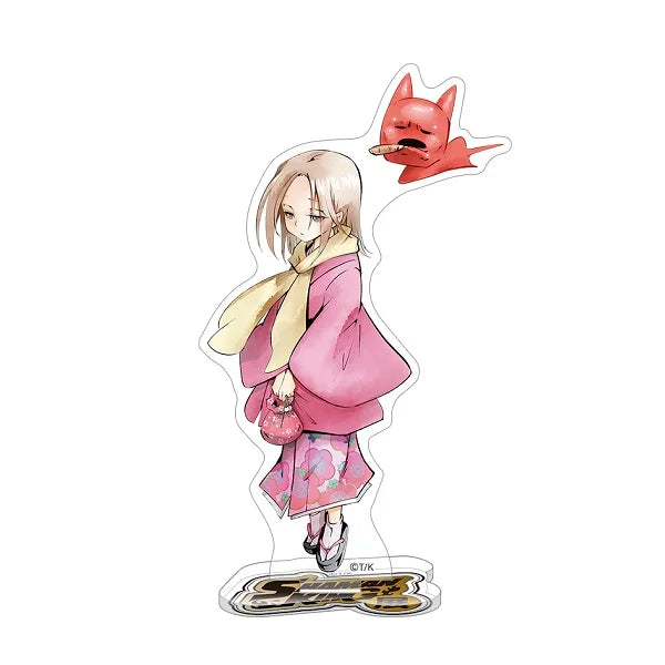 Anime SHAMAN KING Acrylic Keyring Model Figure Yoh Asakura Amidamaru Anna Kyoyama Cosplay Model Plate Desk Decor Prop Xmas Gift