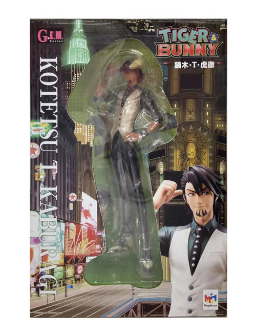 100% Original in Stock MegaHouse G.E.M. Tiger & Bunny Kaburagi T. Kotetsu Collection Series Model Decoration Model Toys