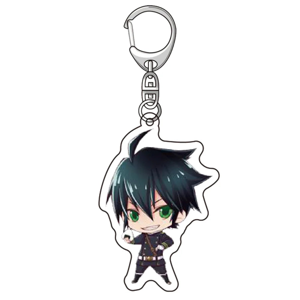 6CM Anime Seraph of the End Acrylic Keychain Model Cosplay Charm Characters Ornament Accessories Goods Collection Gifts