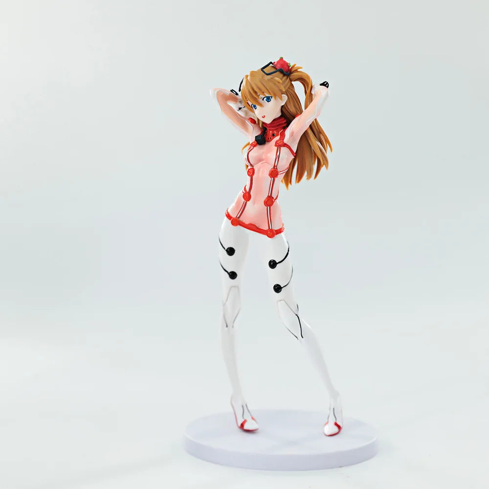 22CM Anime Evangelion Asuka Langley Soryu Figure-rise LABO 1/7 Test Suit Ver Model Toy Doll Gift Aciton Figure