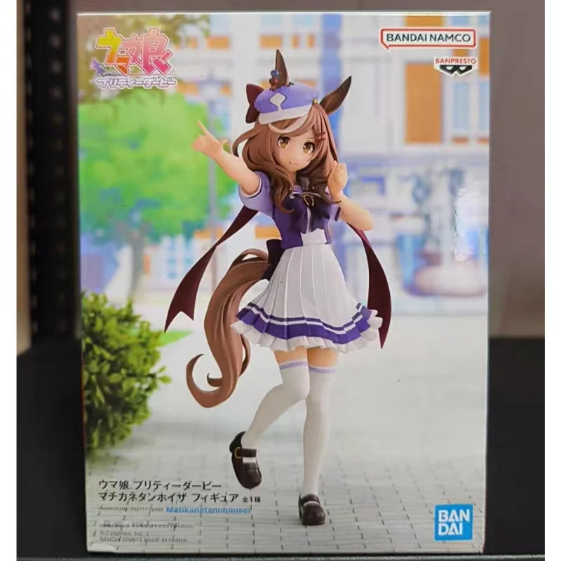 Genuine Bandai Umamusume: Pretty Derby Mihono Bourbon Matikane Tannhauser Manhattan Cafe Kitasan Black Anime Figure Model Toys