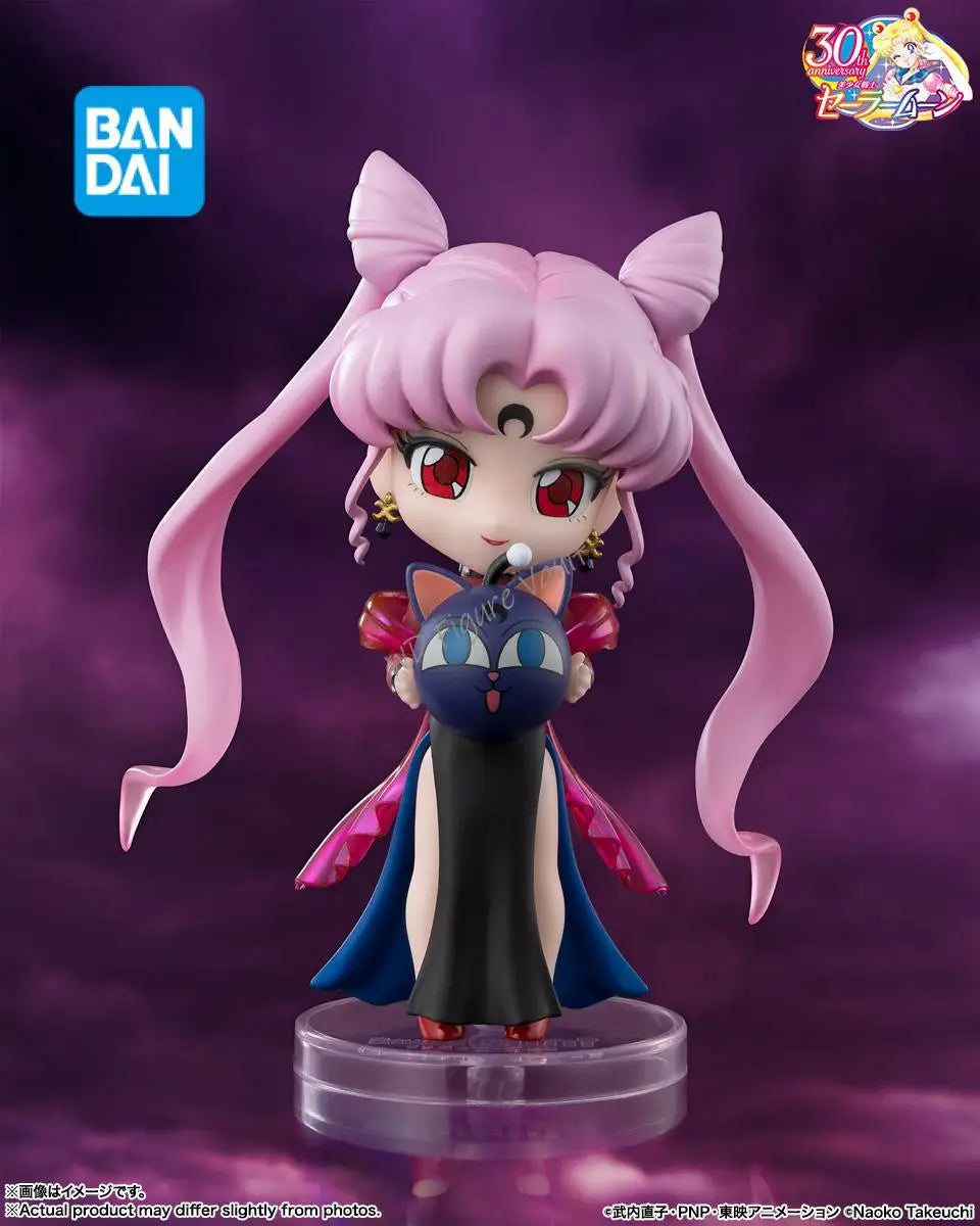 Bandai Sailor Moon series Figuarts mini Sailor Moon -Crystal Star Compact Edition Black Lady Premium Collectible Model Gift