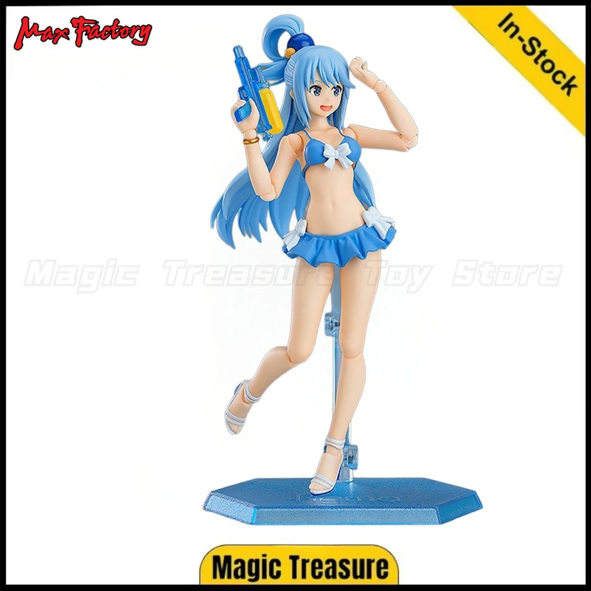 【In Stock】Original Max Factory Figma EX-063 Eiga Kono Subarashii Sekai Ni Shukufuku Wo! Kurenai Densetsu Aqua Figure Gift