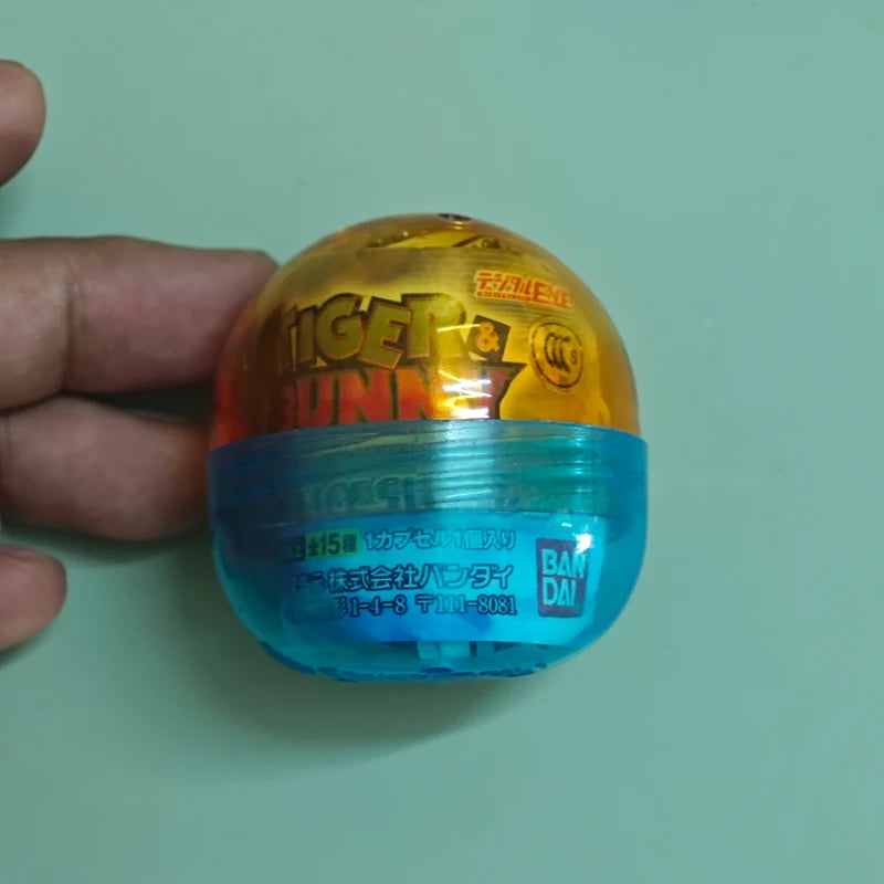 Original Cute Tiger Bunny Hero TV Anime Figure Gashapon Capsule Toy Model Pendent Rare Limited Collection Gift for Kid Adult