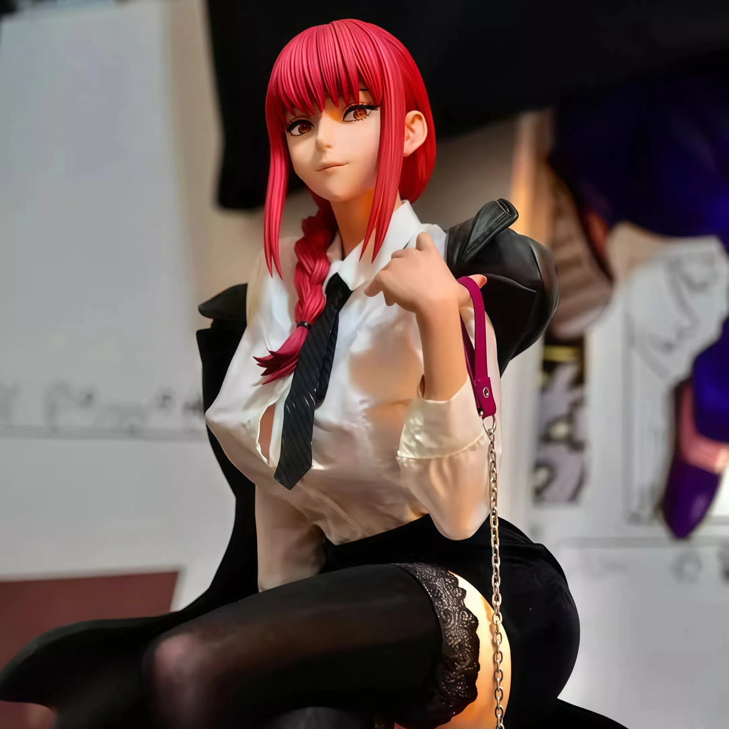 In Stock Hhs 46cm Anime Chainsaw Man Figure Makima Action Figures Pvc Statue Desktop Ornamen Collection Model Toys Gifts