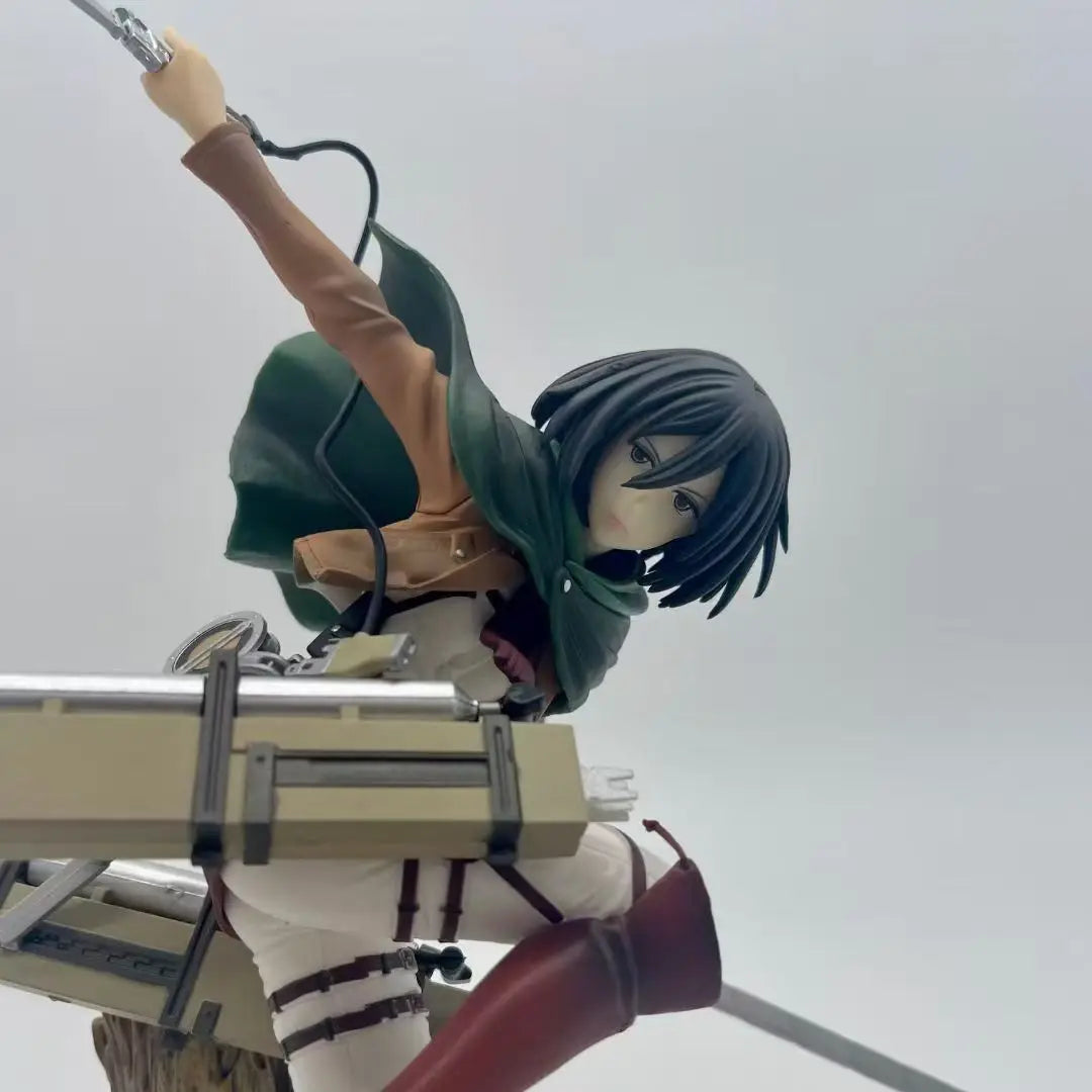 29cm 11.4 inch Anime Mikasa Ackerman Figures Pvc Statue Desktop Ornamen Collection Statue Model Decoration Room Desk Toys Childr