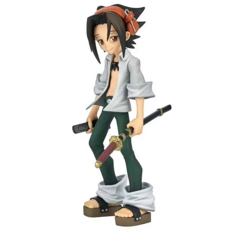 NewBandai Anime Shaman King Figure Yoh Asakura With Sword Standing Posture Aciton Figurines Model Brinquedos Statue Toys2025