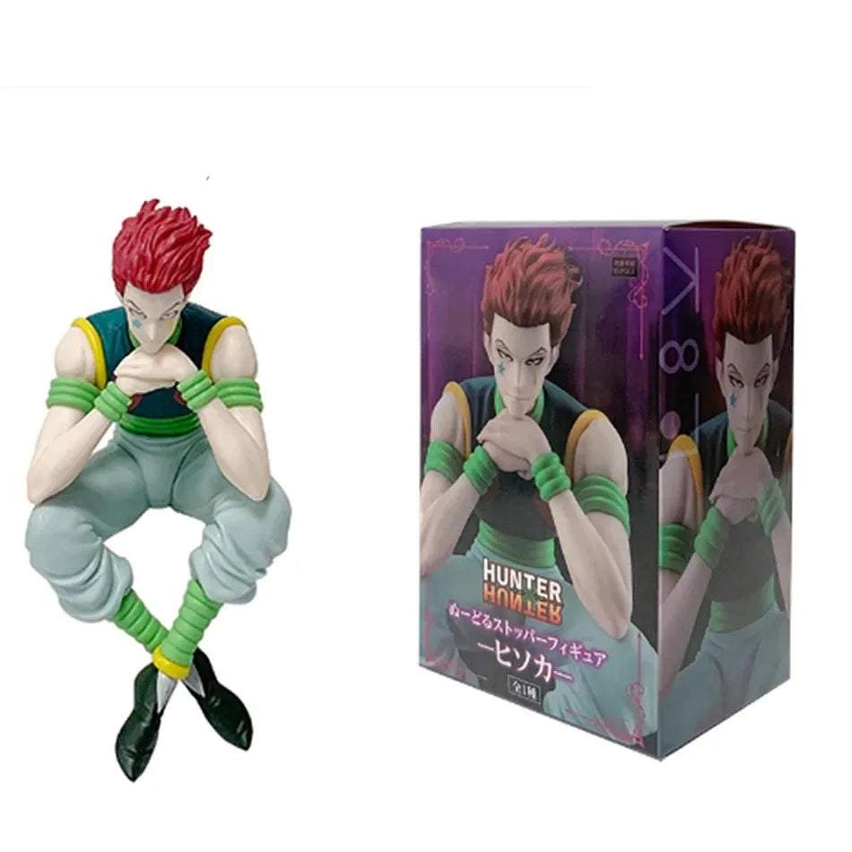 14cm For Hunter  Anime Figure - Illumi, Hisoka Action Figure & Noodle Stopper  Room Decoration, PVC Noodle Stopper Model Toy