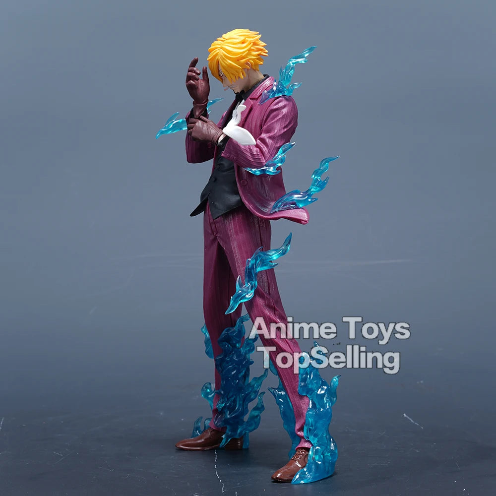 24cm/9.44in Anime One Piece Figure Sanji Figures Pvc Statue Collection Model Toys for Children Gifts