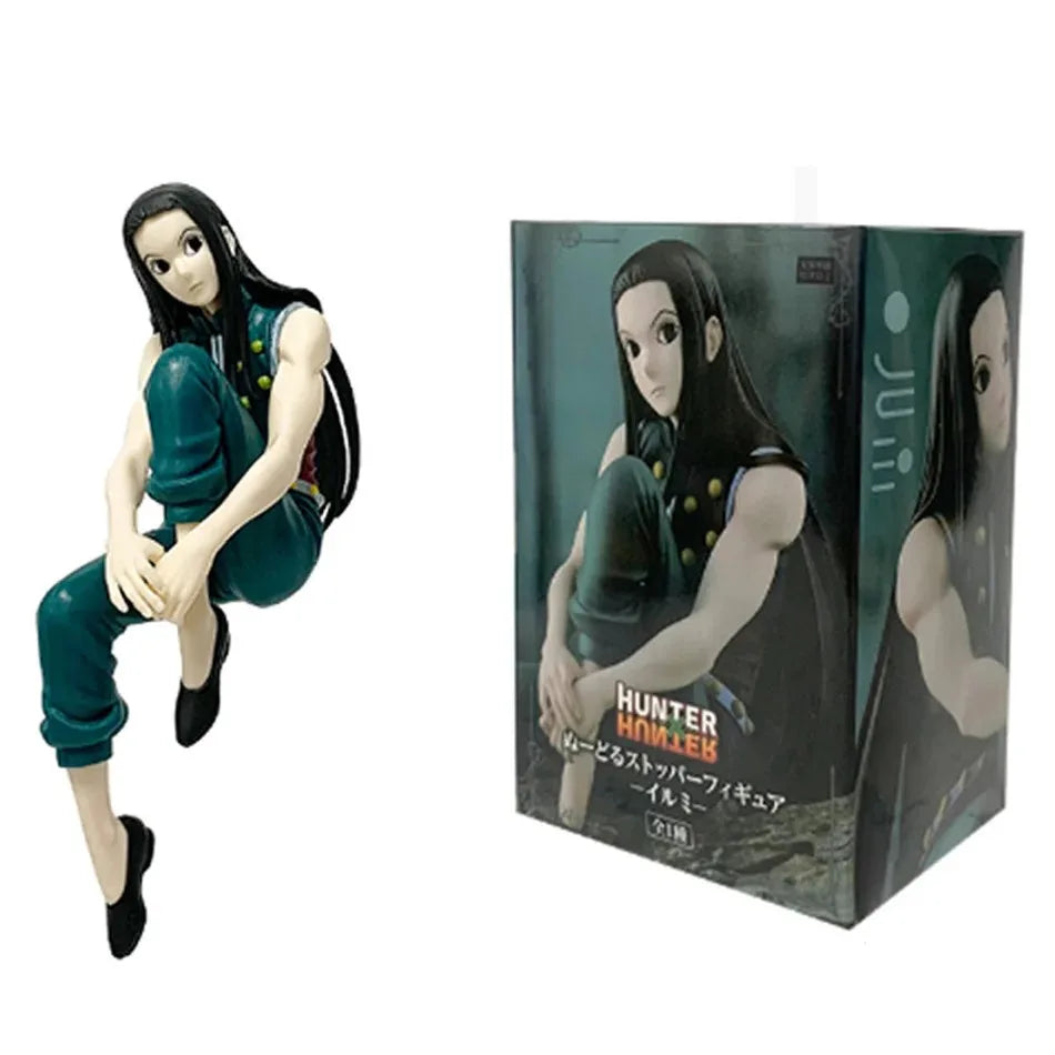14cm For Hunter  Anime Figure - Illumi, Hisoka Action Figure & Noodle Stopper  Room Decoration, PVC Noodle Stopper Model Toy