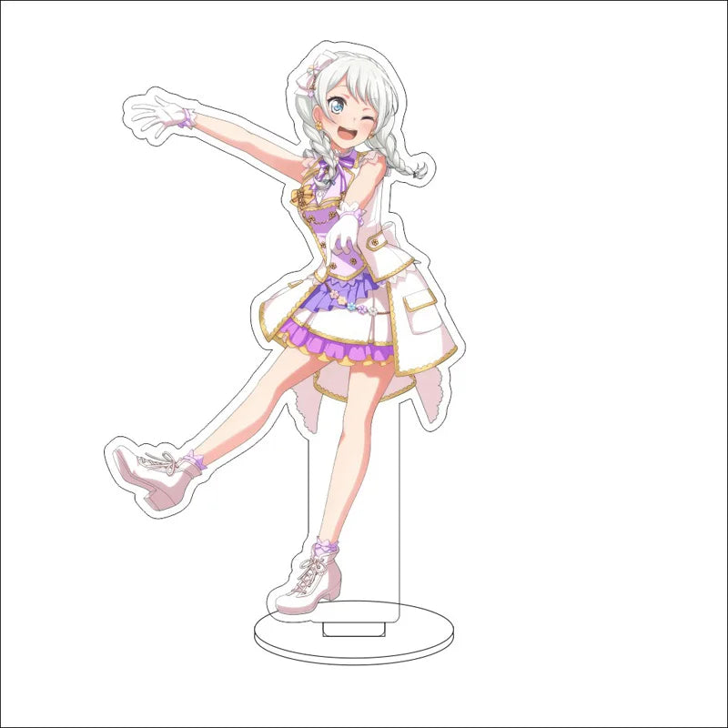 Anime BanG Dream! Acrylic Stand Ornaments Kasumi Toyama Ran Mitake Aya Maruyama Yukina Minato Figure Stand Halloween Gifts