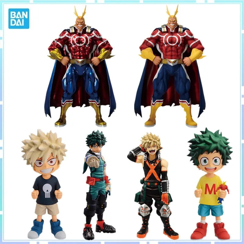 Bandai Original Anime My Hero Academia Ichiban Kuji All·Might Midoriya Izuku Bakugou Katsuki Action Figure Model Collection Toys
