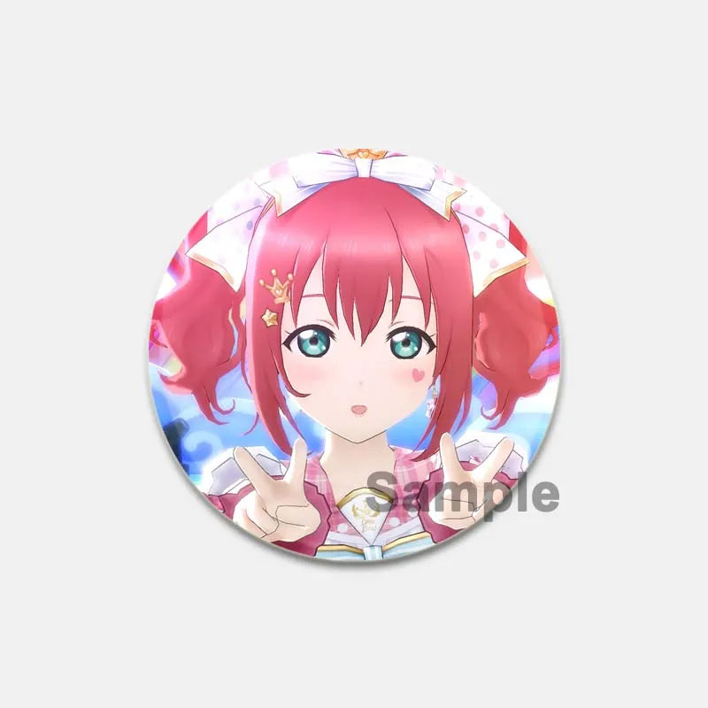 Anime Love Live! Brooch for Backpack Cartoon Figure Honoka Kousaka/Maki Nishikino Lapel Pins Badge Accessorie Clothes Decoration