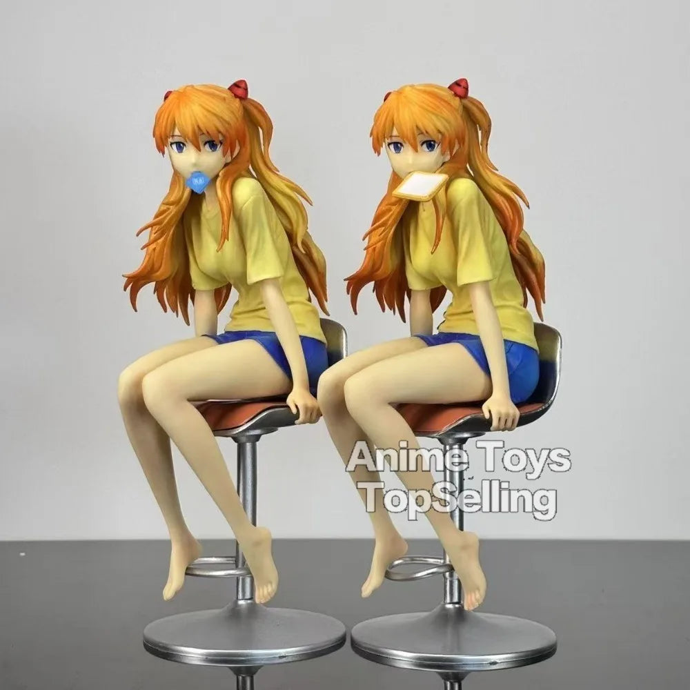 22cm Anime New Century Evangelion Figure Asuka Langley Soryu Action Figures Pvc Collection Model Toys for Gifts