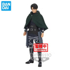 In Stock Original Banpresto Attack On Titan Levi Ackerman Genuine Anime Collectible Boxed Model Dolls Toy Ornament Genuine Gift