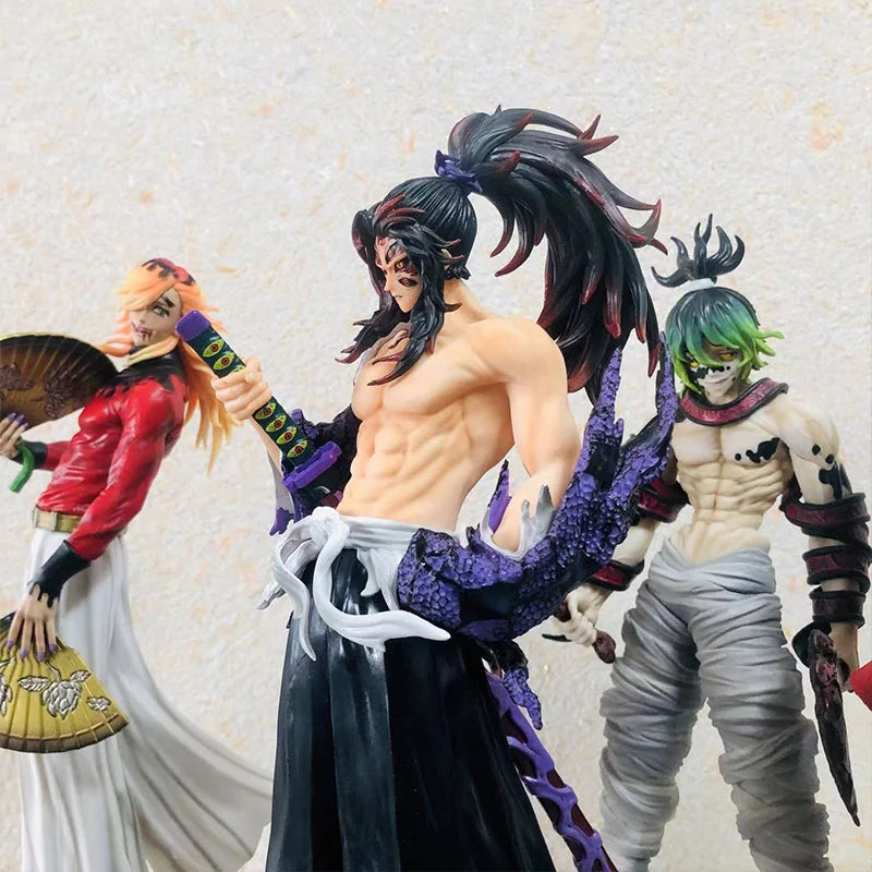 30cm Demon Slayer Daki Figure Anime Model Giyuutarou Yoriichi Kokushibou Anime Kimetsu No Yaiba Collect Ornaments Holiday Gift
