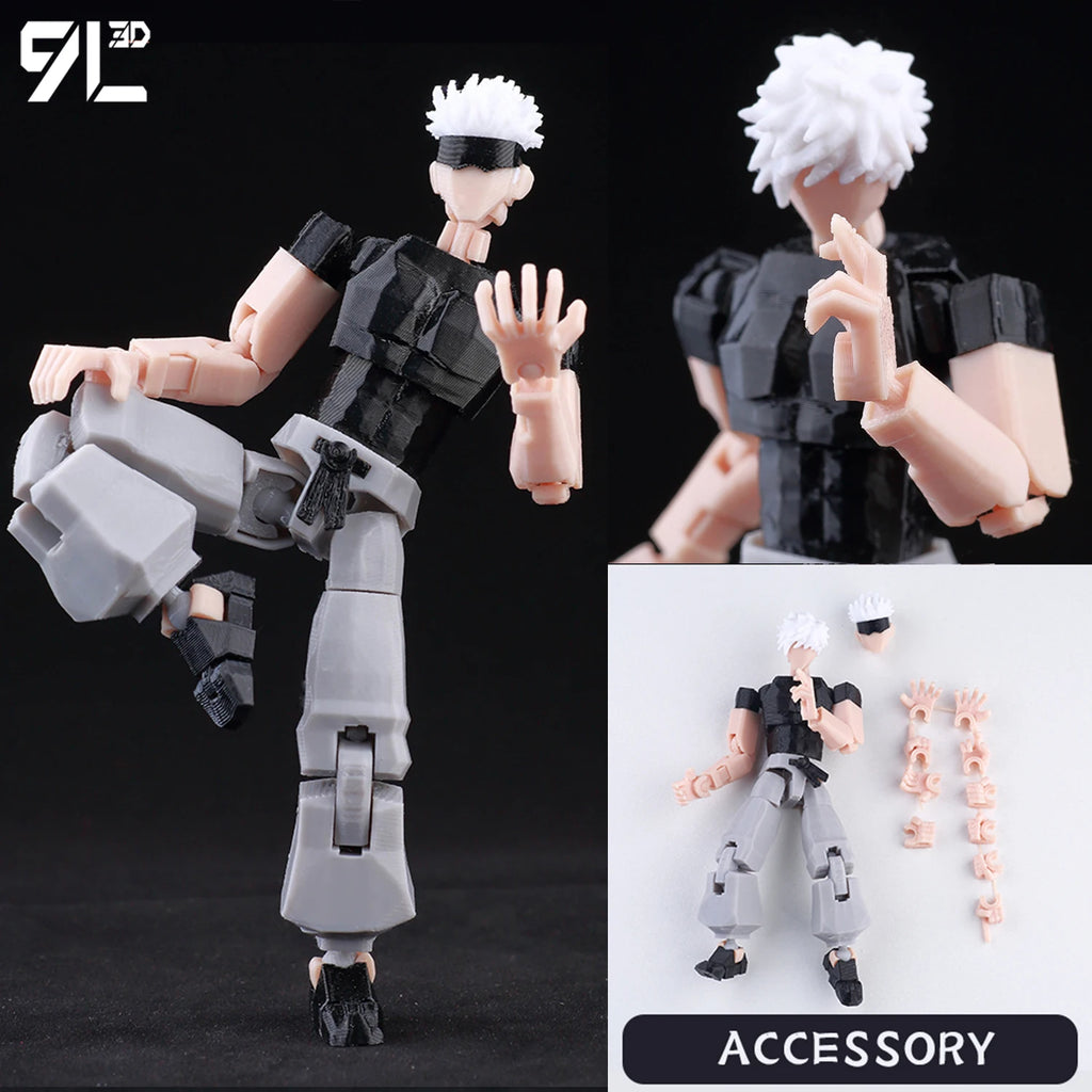 9L3D T13 Nanami Kento Battle Pose Figure JJK Anime Action Model LUCKY13 Figure Collector's Edition Dummy13 Gift for Fans