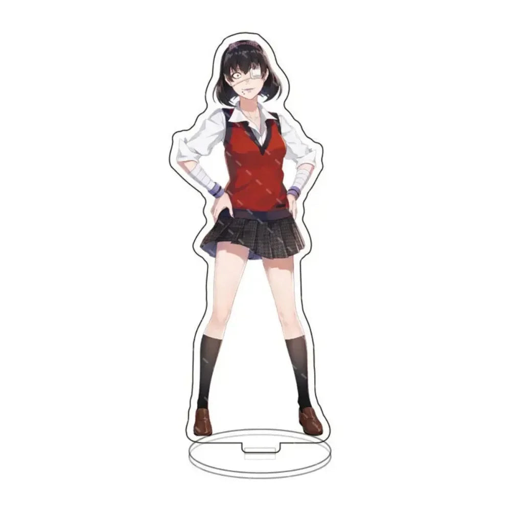 Anime Peripheral Cute Cartoon Stand Jabami Yumeko Figure Standing Home Decoration Home Living Room Show Model Display Prop