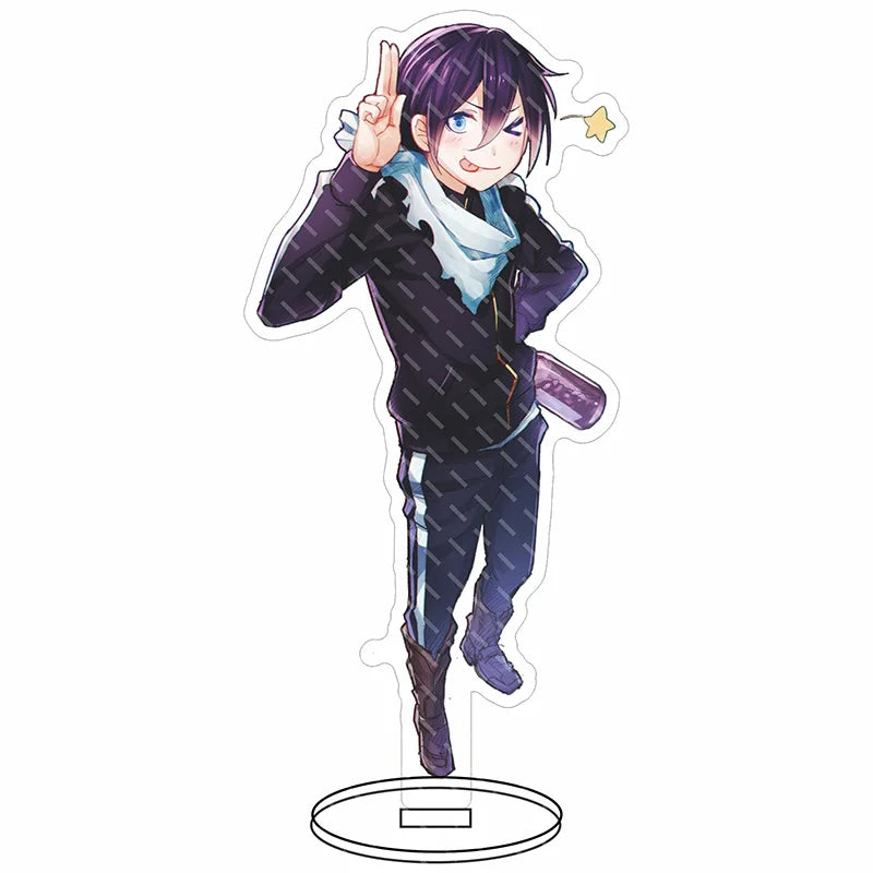 Anime Noragami Cartoon Figure Acrylic Stands YATO Yukine Iki Hiyori Figure Standing Sign Desktop Model Decor Xmas Gift