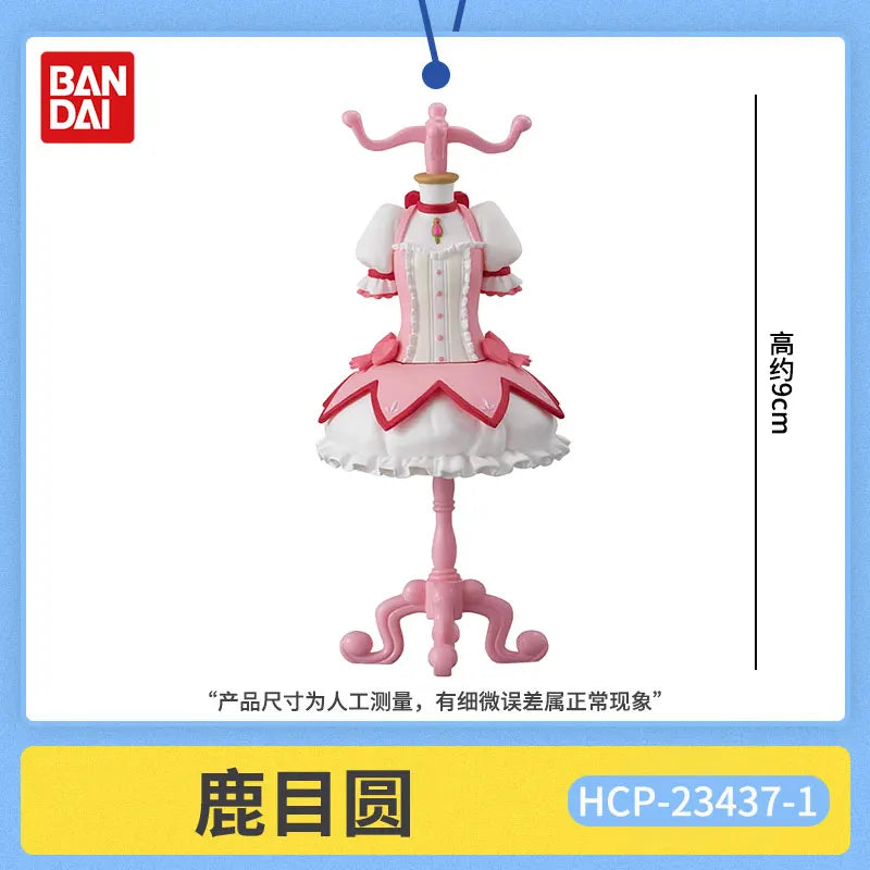 Genuine Bandai Mahou Shoujo Madoka Magika Anime Figure Model Kawaii Mini Clothes Hanger Shaped Desktop Decor Collect Toys Gifts
