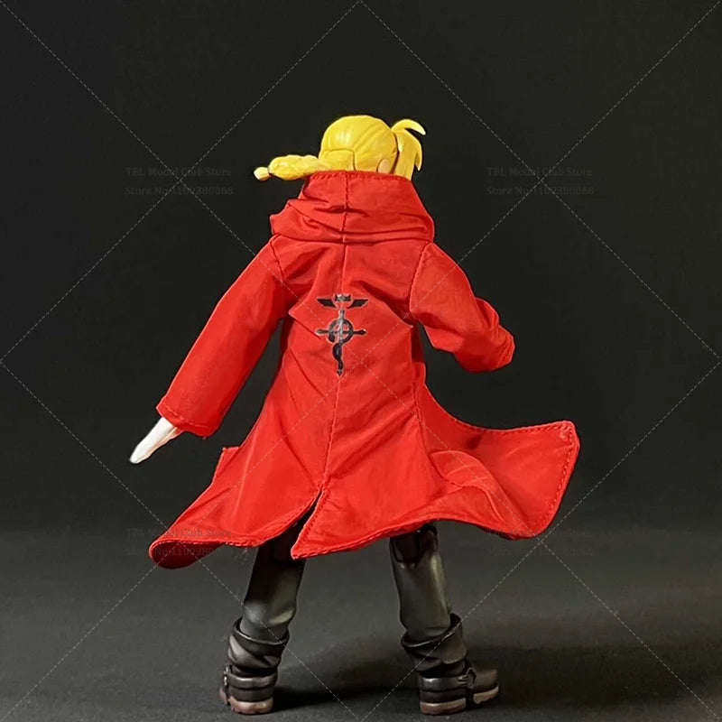 1/12 Scale Male Clothes Windbreaker Fullmetal Alchemist Edward Elric Japanese Anime For SHF 6-inch Action Figure Soldier Scene