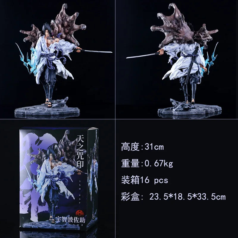 Tiemu Uchiha Sasuke Hatake Kakashi Anime Figure GK Action Figurine Pvc Statue Model Doll Desk Decora Toy Christmas Gift