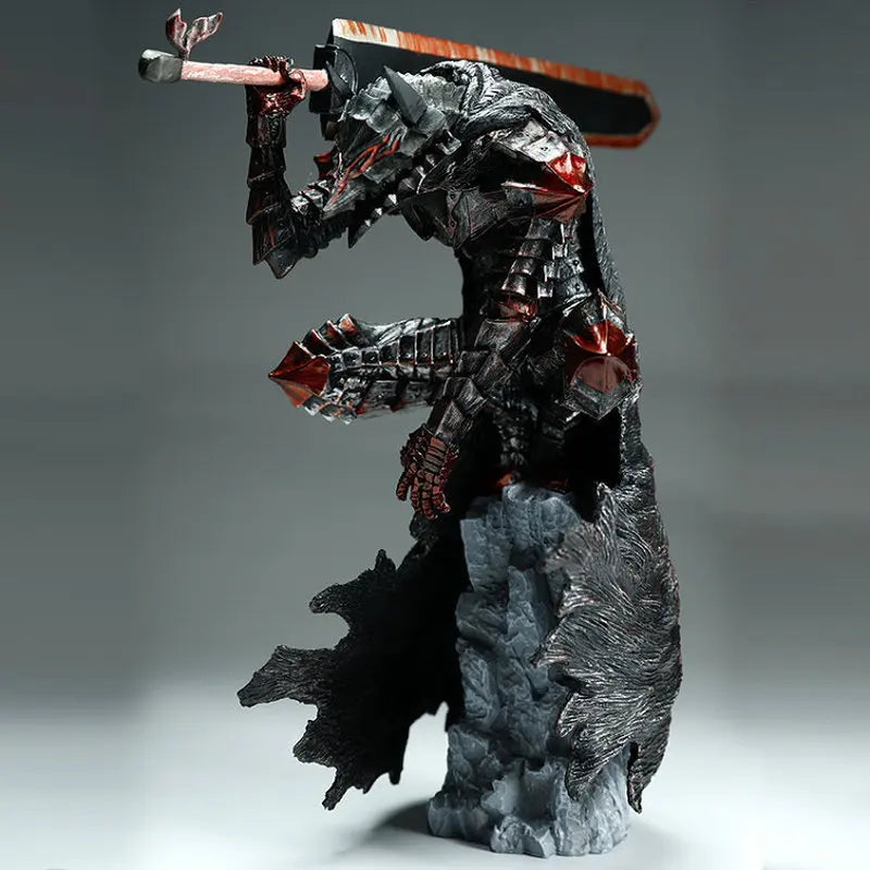 2025 Berserk Mad Warrior Worn Battle Damaged Version Action Figure Model Statue Sword Wind Legend Collectible Toy Acg Decoration