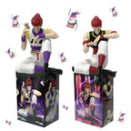 Anime figurine collection model figure: For Hunter X Hunter 11cm articulated sitting pose Hisoka two color, birthday gift