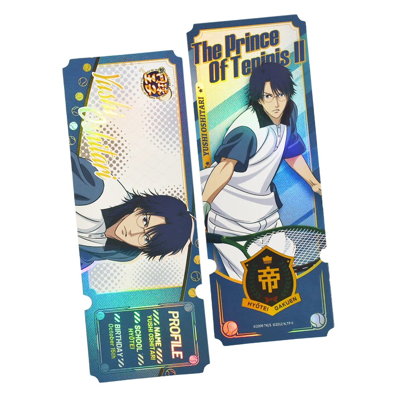 New Prince of Tennis Genuine Laser Ticket/Bookmark Collection Hobby Toys Echizen Ryoma Syusuke Fuji Atobe Keigo Kunimitsu Tezuka