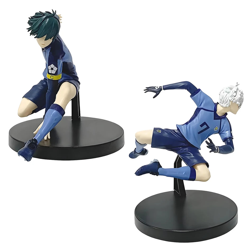 BLUE LOCK Action Figures Isagi Yoichi Bachira Meguru Anime Figure Q Version Figurine PVC Collectible Model Kids Doll Toys Gifts
