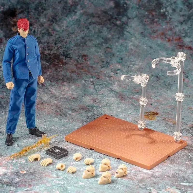 GT Action Figures Great Sage Model 942TOYS 1/12 YuYu Hakusho Kitsune Kurama and Urameshi Yusuke's Battle Suits Gift Toy