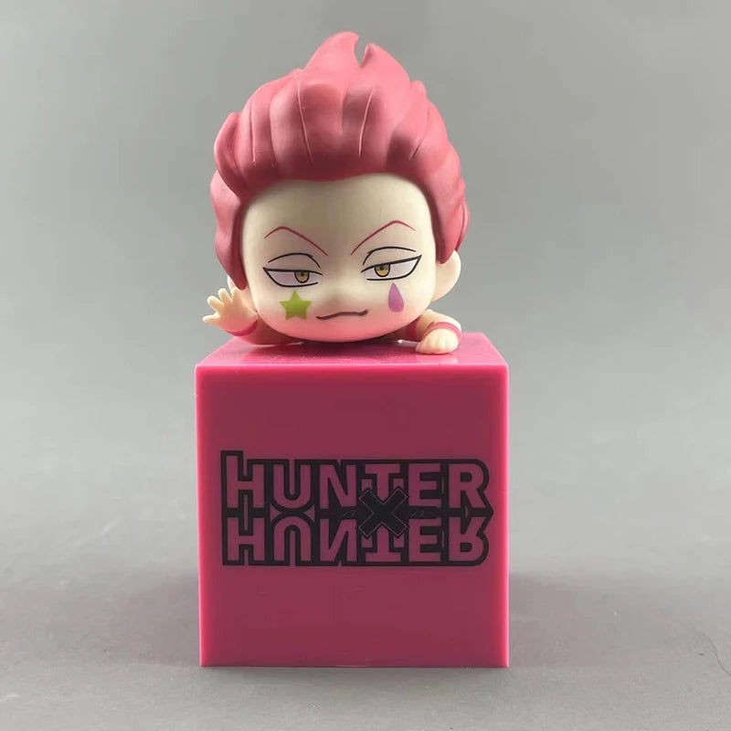 10cm cute GON FREECSS dolls hunter×hunter Killua Figures Q-version hisoka figurine Kurapika Toys Anime PVC desk ornaments Gifts