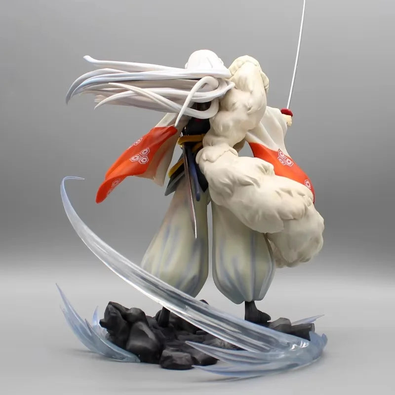 36cm Inuyasha Sesshoumaru Anime Figures Gk Action Figure Pvc Statue Figurine Model Collection Doll Decoration Ornaments Toy Gift