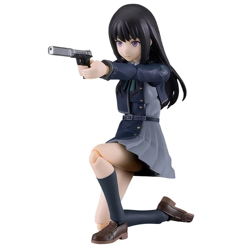 GSC Original Figma Lycoris Recoil Inoue Takina Anime Action Figures Toys for Boys Christmas Gift Collectible Model Ornaments