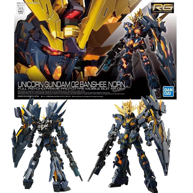 Fast Shipping Bandai RG RX-78-2 WING UNICORN GOD GUNDAM ASTRAY EXIA EPYON SAZABI Anime Original Model Toy Action Figure Children