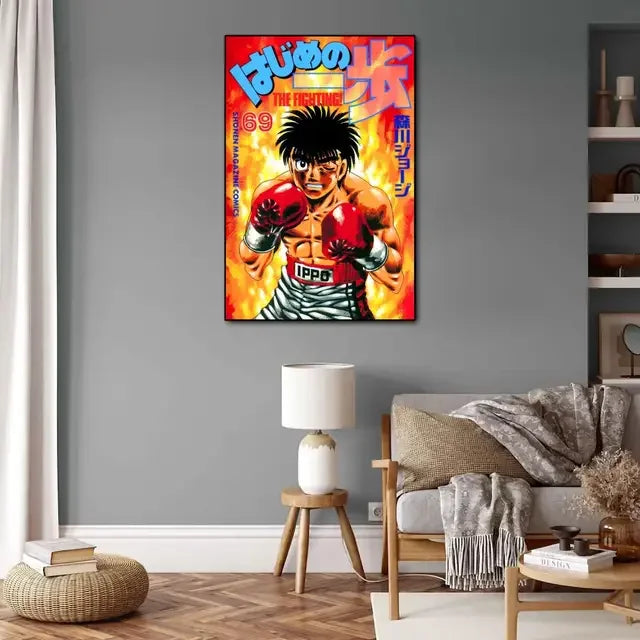 Hajime no Ippo Anime Video Game Canvas Art Poster  Modern Wall Art Picture Print for Family Bedroom Decor