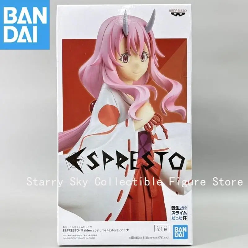Genuine Bandai That Time I Got Reincarnated As A Slime Espresto Maiden Costume Texture Shuna Figure Model Collector Figurine Toy
