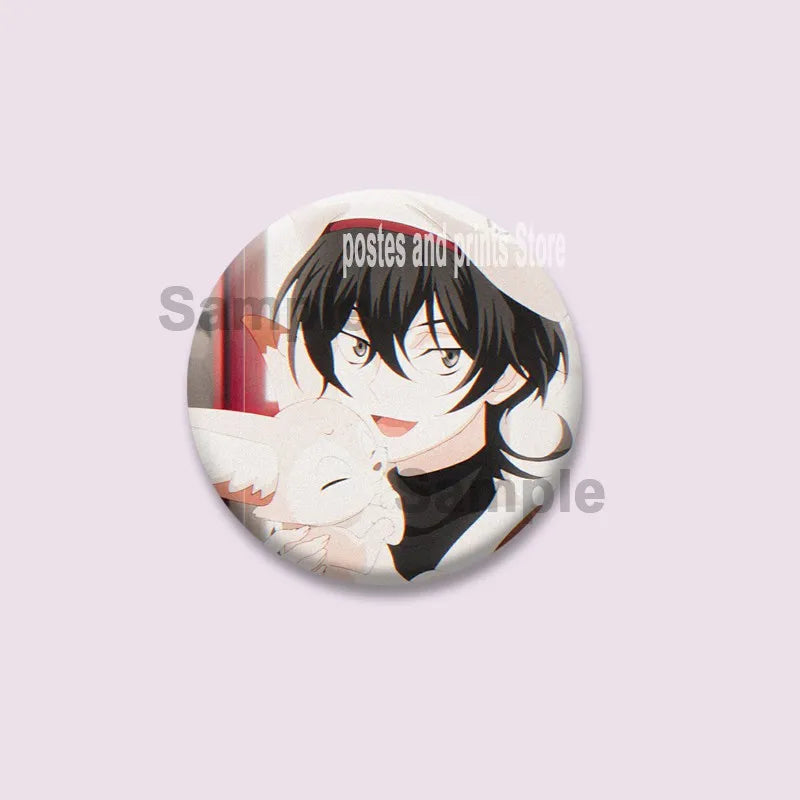 Cartoon Figure Miya Chinen Reki Kyan Button Pins Anime SK8 The Infinity Round Brooch Bag Clothes Accessories Jewelry Badge Gifts
