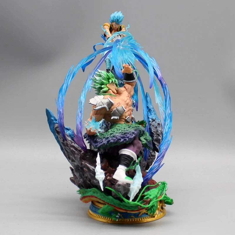 20cm Dragon Ball Broly Anime Figures Broly Vs Gogeta Figurine Model Pvc Statue Doll Collection Toy Decoration Christmas Toy Gift