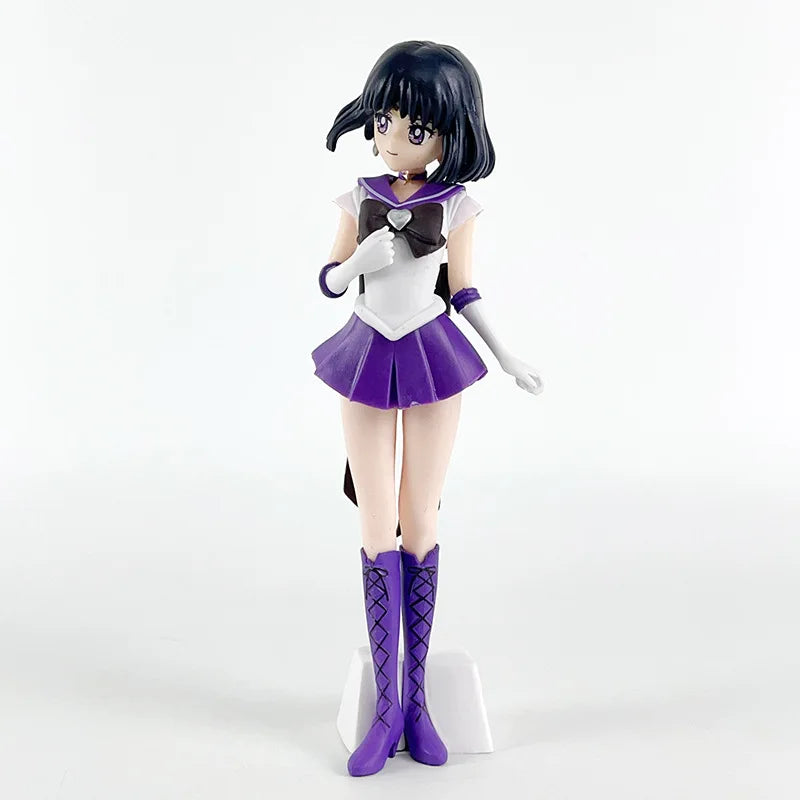 23cm Anime Sailor Moon Meiou Setsuna Figure GLITTER&GLAMOURS Kaiou Michiru Tenoh Haruka Tomoe Hotaru Action Figurine Toy Gift