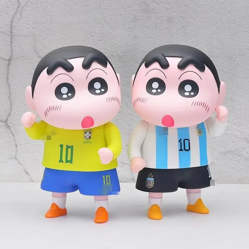 Crayon Shin-chan Cos Slam Dunk Action Figure Anime Shin Chan Figuras 23cm Manga Kawaii Doll Collection Model Ornaments Kids Gift