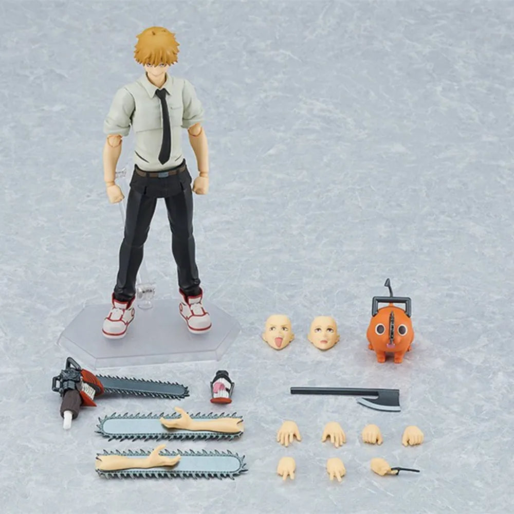 Figma 586 Chainsaw Man Anime Figures Denji Action Figure Pochita Toys for Boys Gifts Collection Display